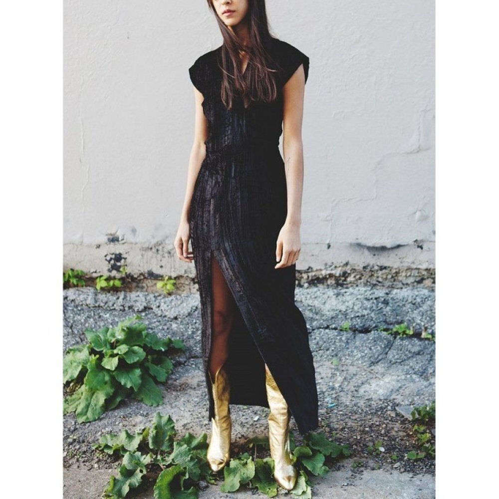 HORSES ATELIER LONG VELVET DRESS